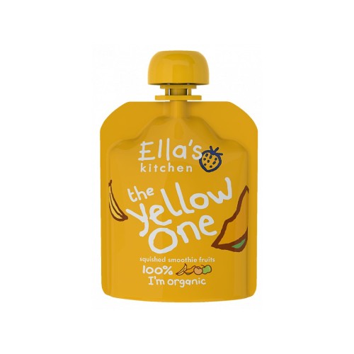 Miniaturka artykułu - #0 Ella's Kitchen BIO YELLOW ONE Puree owocowe z bananem, 5x90g