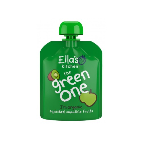 Miniaturka artykułu - #0 Ella's Kitchen Bio Green One Kiwi z jabłkiem i bananem, 5 x 90 g