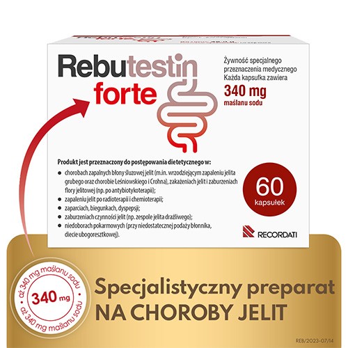 Miniaturka artykułu - #0 Rebutestin Forte, 60kaps.