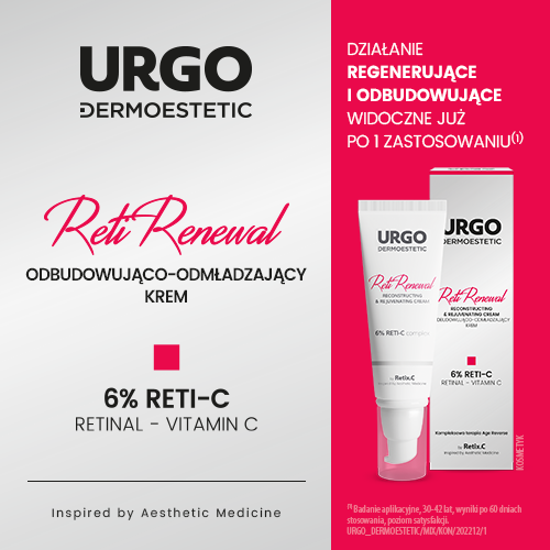 Miniaturka artykułu - #0 URGO DERMOESTETIC RetiRenewal Krem odbudowująco-odmładzający 6% RETI-C, 45ml