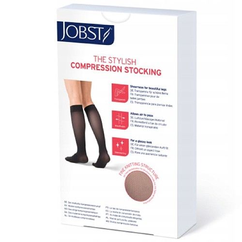 Miniaturka artykułu - #0 JOBST OPAQUE podkolan&oacute;wki uciskowe kr&oacute;tkie CCL2 naturalny, rozmiar 4 ZP