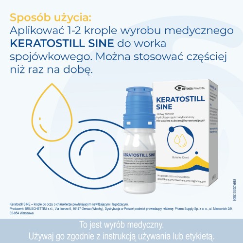 Zdjęcie produktu - 3 KERATOSTILL Sine krople do oczu, 10ml