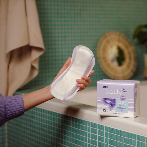 Zdjęcie produktu - 2 SENI LADY SLIM NORMAL Anatomiczne wkładki urologiczne, 12 szt.