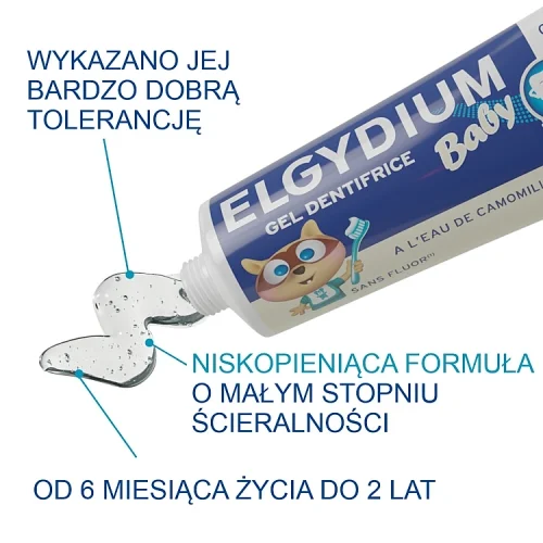 #0 – ELGYDIUM Baby Żel do zęb&oacute;w dla dzieci 6m+, 30ml