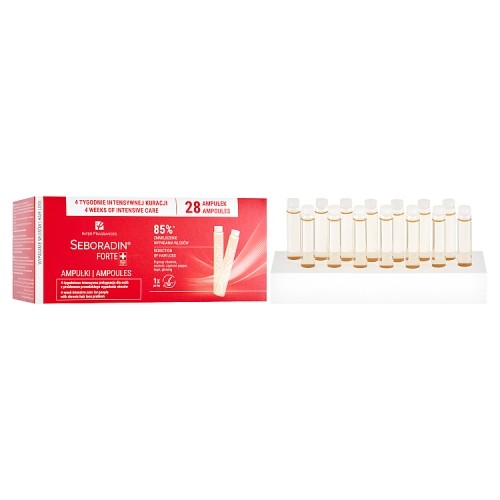 Zdjęcie produktu - 2 SEBORADIN Forte Ampułki DUO PACK, 28 ampułek x 5,5ml