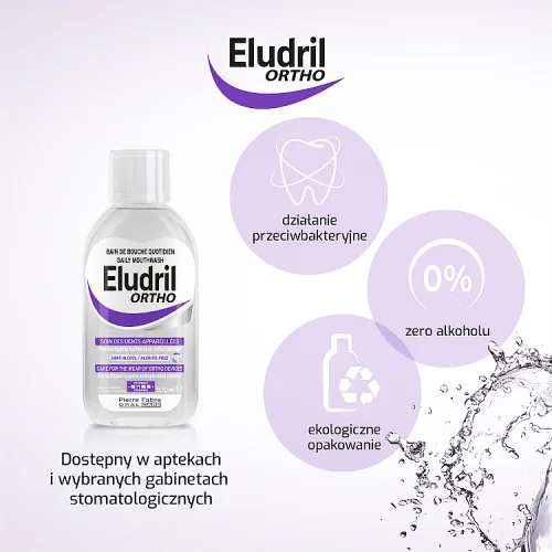#0 – Eludril ORTHO Płyn do płukania jamy ustnej, 500 ml