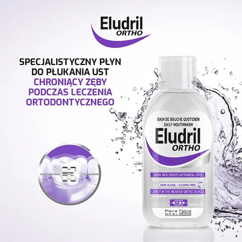 #1 – Eludril ORTHO Płyn do płukania jamy ustnej, 500 ml
