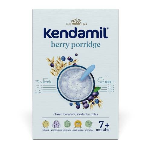 Miniaturka artykułu - #0 Kendamil Mleczna kaszka z owocami leśnymi, 150g