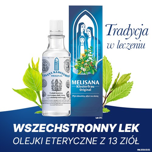 Miniaturka artykułu - #0 Melisana Klosterfrau Original Płyn doustny, płyn na sk&oacute;rę, 235 ml