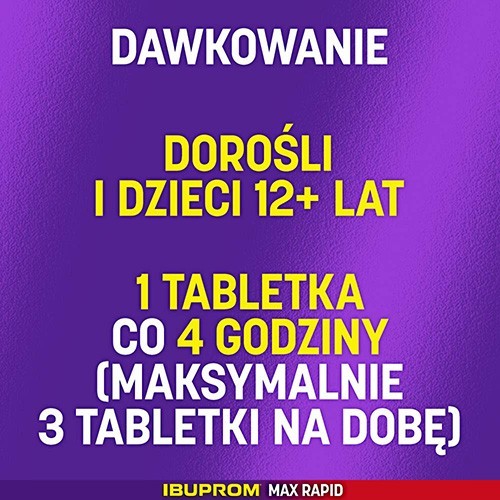 Zdjęcie produktu - 2 IBUPROM MAX RAPID, 12 tabl.