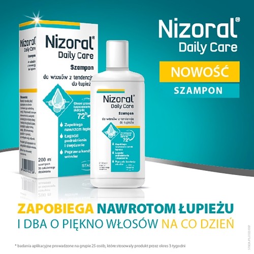 Miniaturka artykułu - #0 Nizoral Daily Care szampon zapobiega nawrotom łupieżu, 200 ml