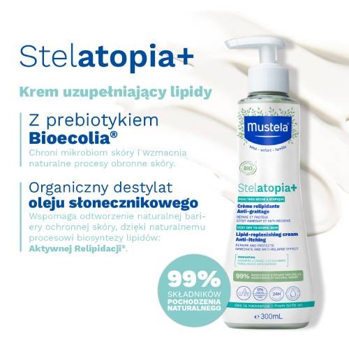 Zdjęcie produktu - 2 MUSTELA STELATOPIA+ Delikatny Krem Emolient, 300ml