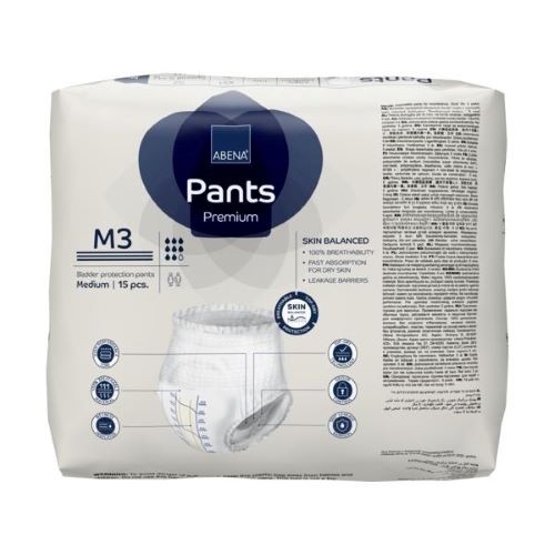 Miniaturka artykułu - #0 ABENA Pants Premium M3 Majtki chłonne, 15 szt.