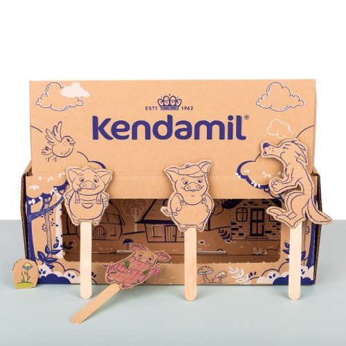 Miniaturka artykułu - #1 Kendamil Mleko następne 2 DHA+, bajkowe opakowanie z teatrzykiem, 3x800g
