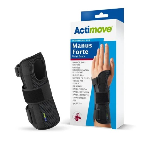Miniaturka artykułu - #1 Actimove Professional Line Orteza nadgarstka rozmiar L/XL (lewa) czarny, 1szt.