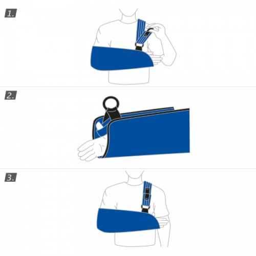 Zdjęcie produktu - 3 Actimove Professional Line Temblak, rozm. L granatowy