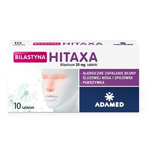 Zdjęcie produktu - 5 Bilastyna Hitaxa 20 mg, 10tabl.