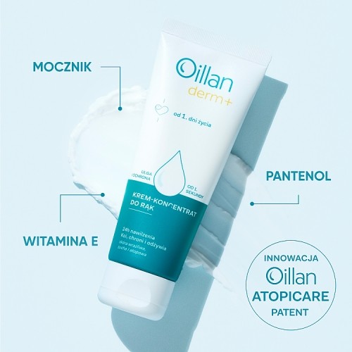 Zdjęcie produktu - 2 OILLAN Derm+ Krem-Koncentrat do rąk od 1. dni życia, 75ml
