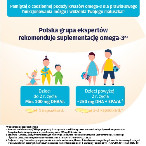 Miniaturka artykułu - #1 Naturell Omega 3 baby, 40 kaps.