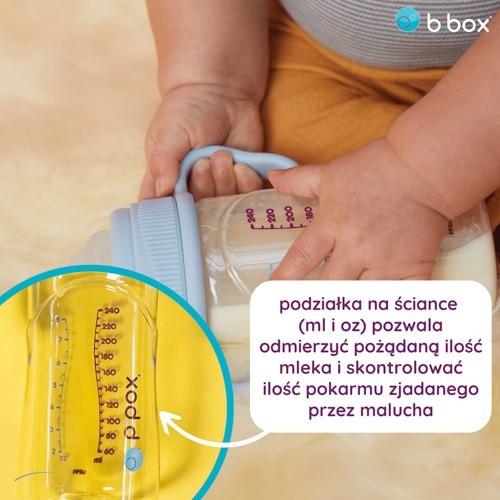 Zdjęcie produktu - 2 B.BOX Butelka do karmienia niemowląt (błękit), 180ml