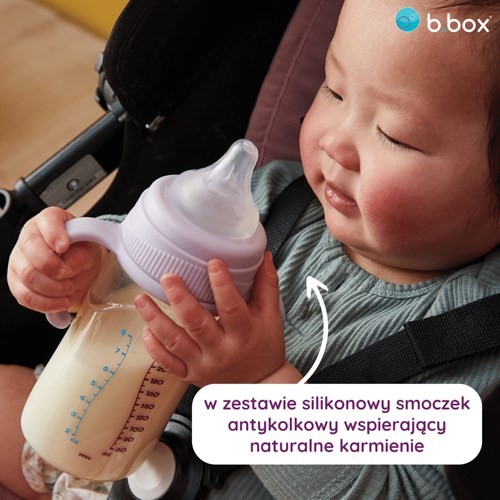 Miniaturka artykułu - #1  B.BOX Butelka do karmienia niemowląt (błękit), 240ml