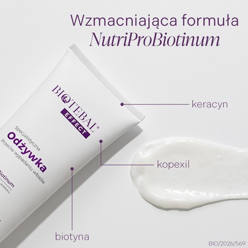 Miniaturka artykułu - #1 BIOTEBAL EFFECT Specjalistyczna odżywka przeciw wypadaniu włos&oacute;w, 200ml