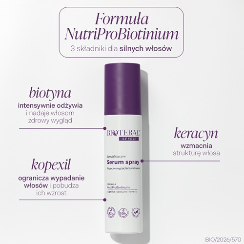 Miniaturka artykułu - #1 BIOTEBAL EFFECT Specjalistyczne serum przeciw wypadaniu włos&oacute;w, 130 ml
