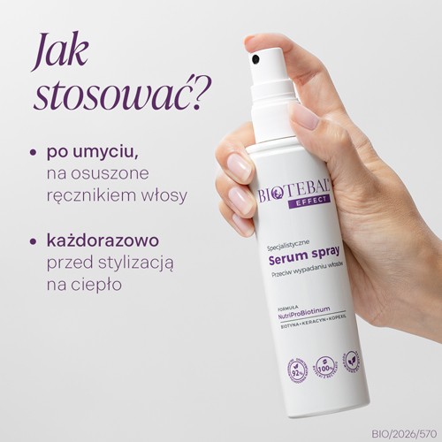 Zdjęcie produktu - 3 BIOTEBAL EFFECT Specjalistyczne serum przeciw wypadaniu włos&oacute;w, 130 ml