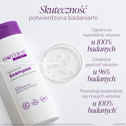 Zdjęcie produktu - 2 BIOTEBAL EFFECT Specjalistyczny szampon przeciw wypadaniu włos&oacute;w, 200 ml