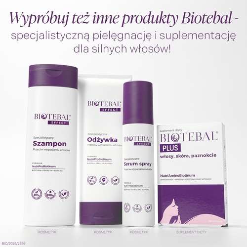 Zdjęcie produktu - 5 BIOTEBAL EFFECT Specjalistyczny szampon przeciw wypadaniu włos&oacute;w, 200 ml