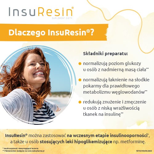 Miniaturka artykułu - #1 InsuResin NutroPharma, 30 sasz. + 60 kaps. - preparat wspierający przy insulinoodporności