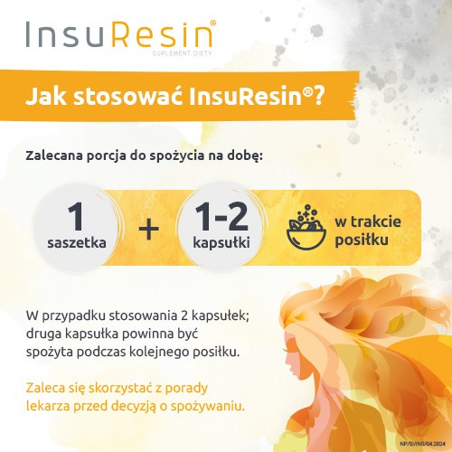 Zdjęcie produktu - 3 InsuResin NutroPharma, 30 sasz. + 60 kaps. - preparat wspierający przy insulinoodporności