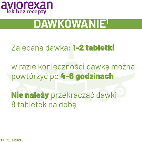 Zdjęcie produktu - 3 Aviorexan, Lek przeciwwymiotny i na chorobę lokomocyjną, 10 tabletek