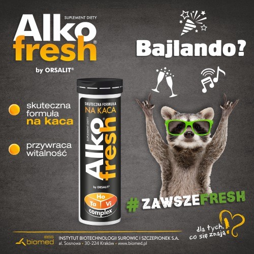 Miniaturka artykułu - #0 ALKOFRESH tabletki musujące, 10tabl.