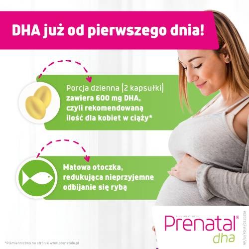 Miniaturka artykułu - #1 Prenatal DHA (kwasy omega &ndash; 3: DHA + EPA) &ndash; w ciąży i podczas karmienia piersią, 30 kapsułek 