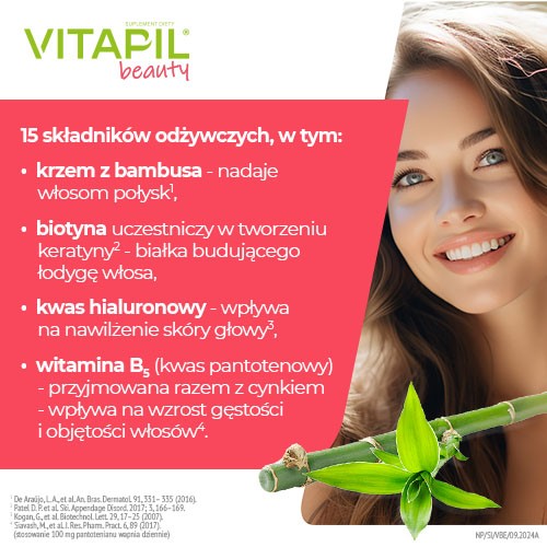 Zdjęcie produktu - 2 VITAPIL&reg; beauty &ndash; na gładkie i lśniące włosy, 30 kapsułek