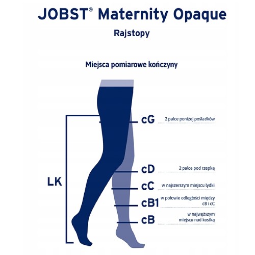Miniaturka artykułu - #1 JOBST MATERNITY OPAQUE rajstopy uciskowe CCL2 karmelowy, rozmiar 6 ZP