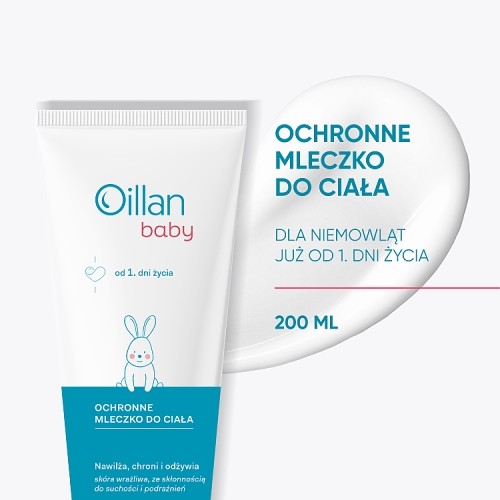 Miniaturka artykułu - #0 OILLAN Baby Ochronne Mleczko do ciała, 200ml