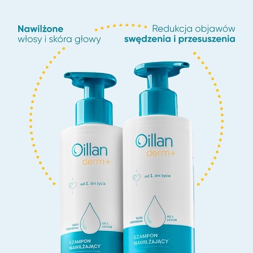 Zdjęcie produktu - 2 OILLAN Derm+ Szampon nawilżający, 180ml