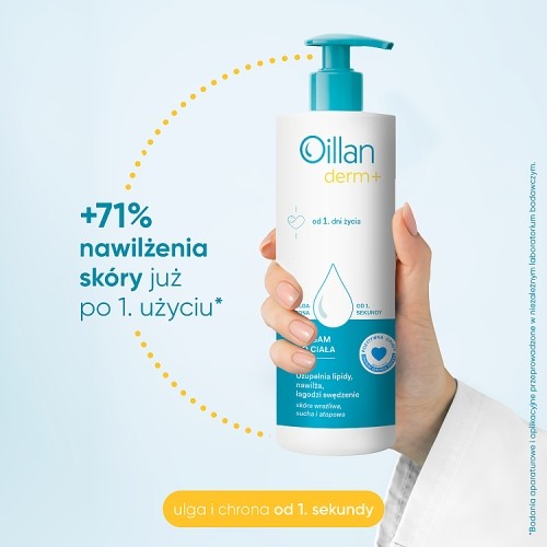 Zdjęcie produktu - 2 OILLAN Derm+ - balsam do ciała od 1. dnia życia, 400ml