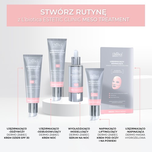 Zdjęcie produktu - 5 L'BIOTICA Estetic Clinic Meso Treatment Wygładzająco-modelujący dermo zabieg Serum na noc, 30ml