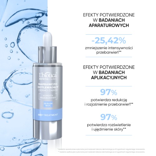 Miniaturka artykułu - #0  L'BIOTICA Estetic Clinic Oxy Treatment Naprawczo-dotleniający dermo zabieg Serum na noc, 30ml