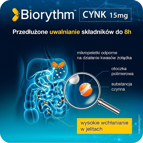 Zdjęcie produktu - 4 Biorythm Cynk 15mg, 30kaps.