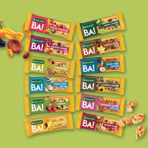 Zdjęcie produktu - 5 BAKALLAND BA!lans RELAKS Baton Wiśnia i limonka, 38g