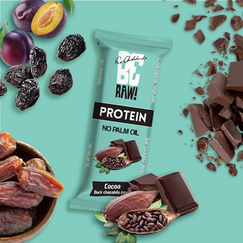 Miniaturka artykułu - #0 BeRAW Protein Baton proteinowy 26% Raw Cococa, 40 g