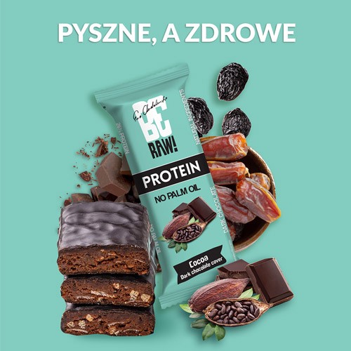 Miniaturka artykułu - #1 BeRAW Protein Baton proteinowy 26% Raw Cococa, 40 g