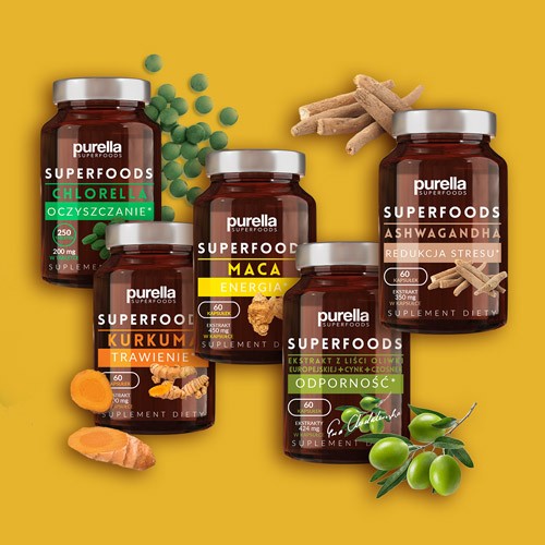 Zdjęcie produktu - 4 PURELLA Maca Energia, 60 kapsułek