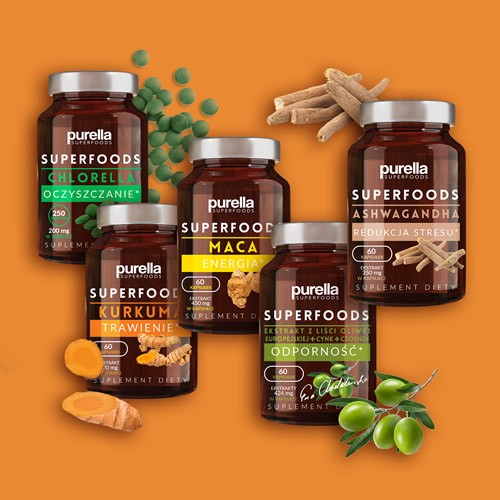 Zdjęcie produktu - 4 PURELLA Kurkuma Trawienie, 60 kapsułek