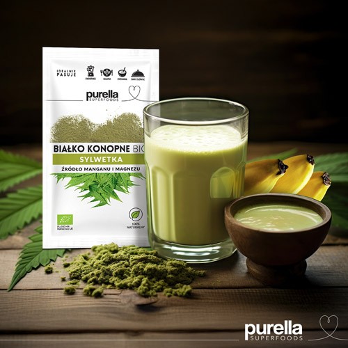 Zdjęcie produktu - 2  PURELLA Białko konopne sproszkowane Bio, 45g