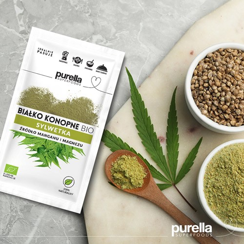 Zdjęcie produktu - 3  PURELLA Białko konopne sproszkowane Bio, 45g